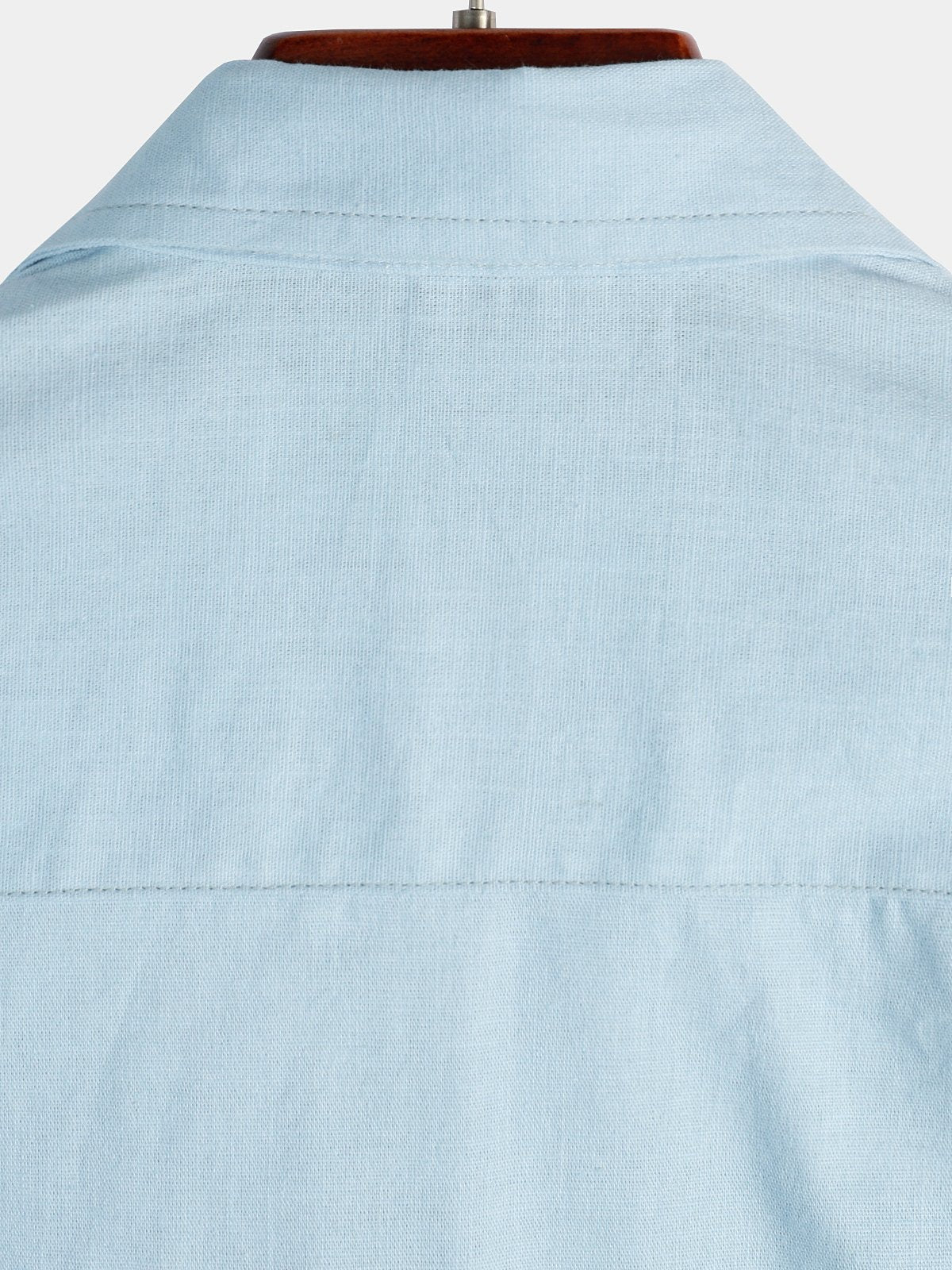 Solid Color Short-Sleeve Shirt
