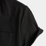 Solid Color Short-Sleeve Shirt