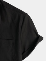 Cotton Casual Shirt with Short Sleeves for Men