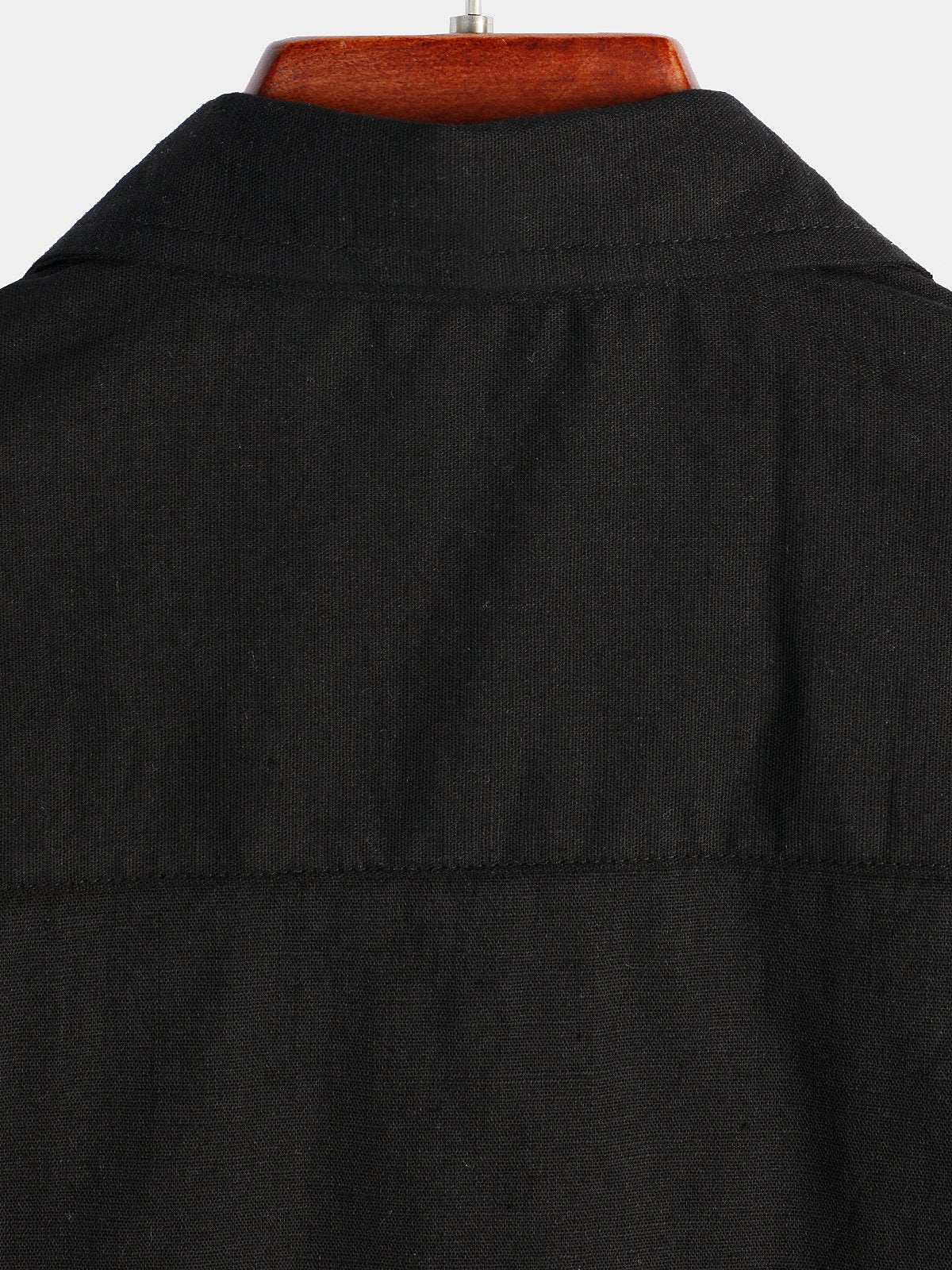 Solid Color Short-Sleeve Shirt