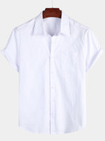 Solid Color Short-Sleeve Shirt