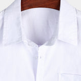 Solid Color Short-Sleeve Shirt