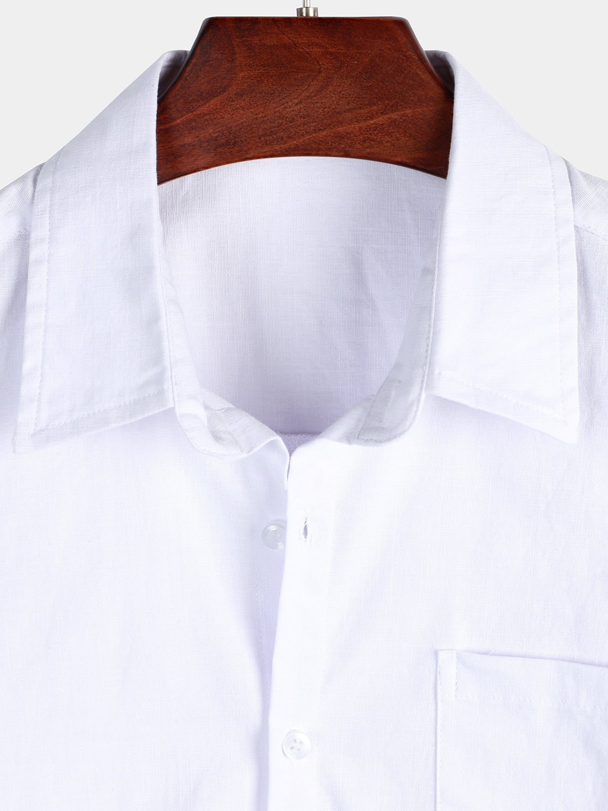 Solid Color Short-Sleeve Shirt