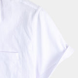 Solid Color Short-Sleeve Shirt