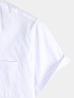 Solid Color Short-Sleeve Shirt