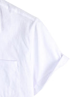 Cotton Casual Shirt with Short Sleeves for Men