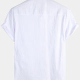 Solid Color Short-Sleeve Shirt
