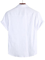 Cotton Casual Shirt with Short Sleeves for Men