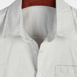 Solid Color Short-Sleeve Shirt