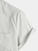 Solid Color Short-Sleeve Shirt
