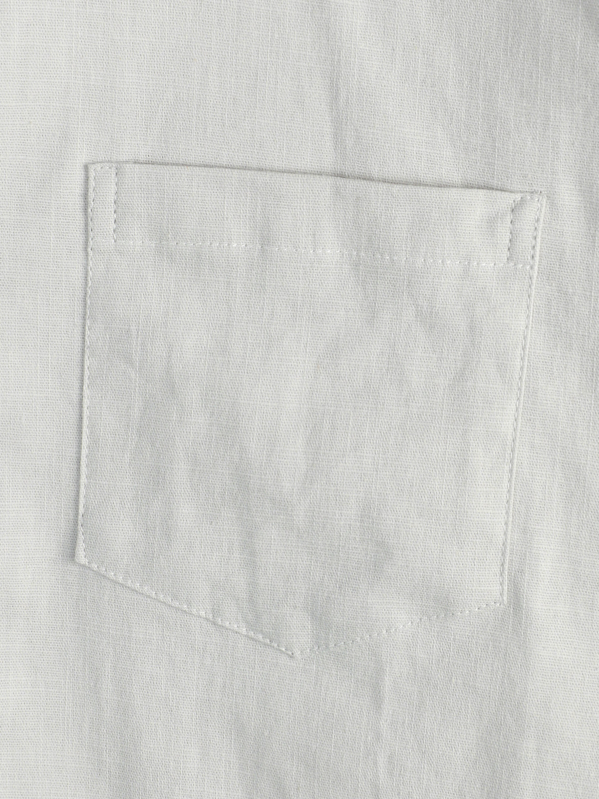 Solid Color Short-Sleeve Shirt