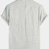 Solid Color Short-Sleeve Shirt