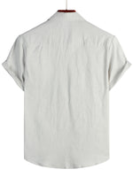 Cotton Casual Shirt with Short Sleeves for Men