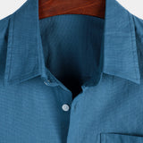Solid Color Short-Sleeve Shirt