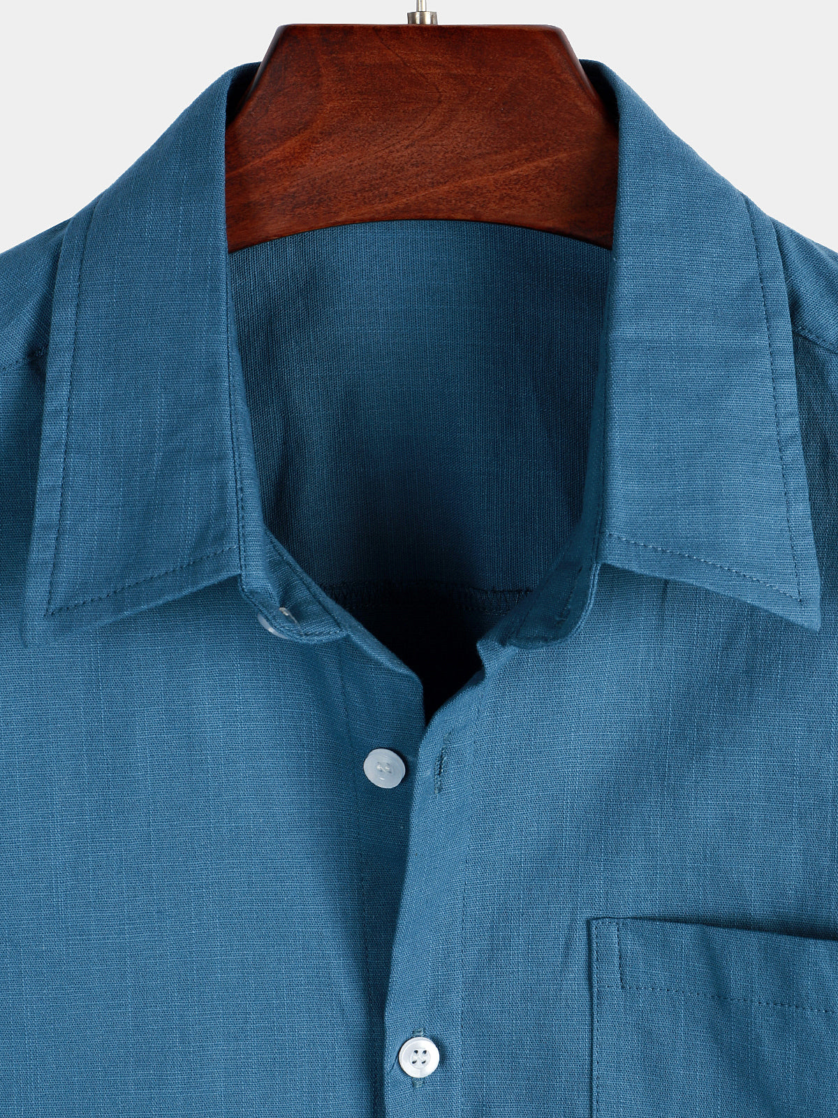 Solid Color Short-Sleeve Shirt