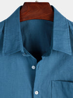 Solid Color Short-Sleeve Shirt
