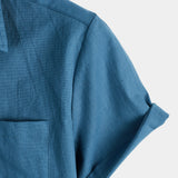 Solid Color Short-Sleeve Shirt
