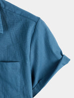 Solid Color Short-Sleeve Shirt