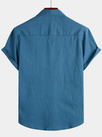 Solid Color Short-Sleeve Shirt