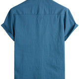 Cotton Casual Shirt with Short Sleeves for Men