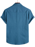 Cotton Casual Shirt with Short Sleeves for Men