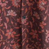 Casual Summer Graphic Botanical Print Lightweight Short Sleeve Shirt