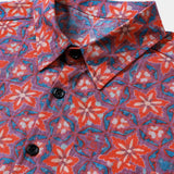 Lightweight Casual Vintage Floral Pattern Short Sleeve Shirt