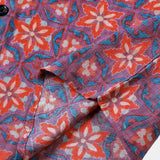Lightweight Casual Vintage Floral Pattern Short Sleeve Shirt