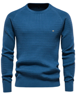 Men's Sweater with Mesh Pattern