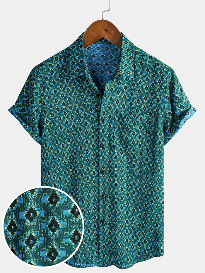 Vintage Urban Geometric Shirt