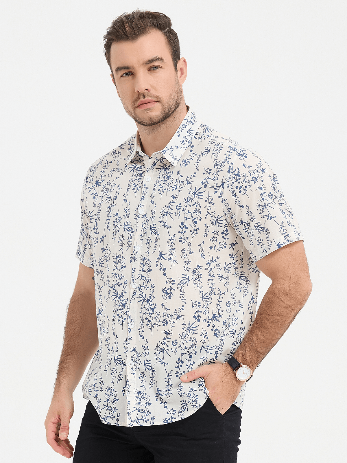 Floral Button-Up Summer Shirt