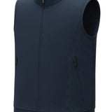 Men's Casual Vest with Stand Collar and Zip