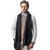 Champs Élysées Cashmere Merino Scarf for Men - Black