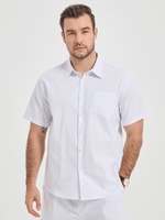 Solid Color Short-Sleeve Shirt
