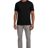 Men's Mercerized Slim-Fit T-shirt in Black Color