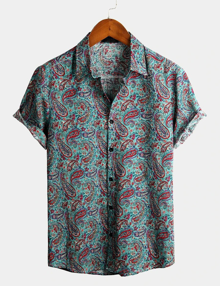 Retro 70s Vintage Paisley Shirt