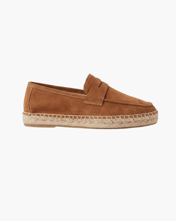 Riviera Men's Suede Espadrilles, Brown