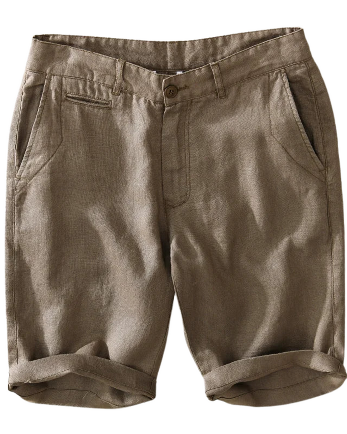 Lisbo Men's Linen Shorts, Lined