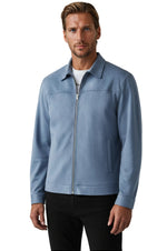Light Blue Suede Jacket for Men – Elegant and Versatile Everyday Jacket