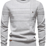 Men's Sweater with Check Pattern