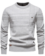 Men's Sweater with Check Pattern