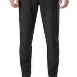 Men's Pants with Drawstring - Black