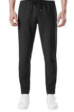 Men's Pants with Drawstring - Black