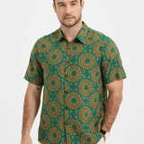 Short-Sleeve Retro Button-Up Summer Disco Vintage 70s Shirt