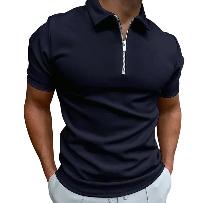 Gregorio - Modern Polo with Half Zip
