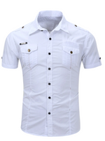 Men's Cotton Short-Sleeve Shirt