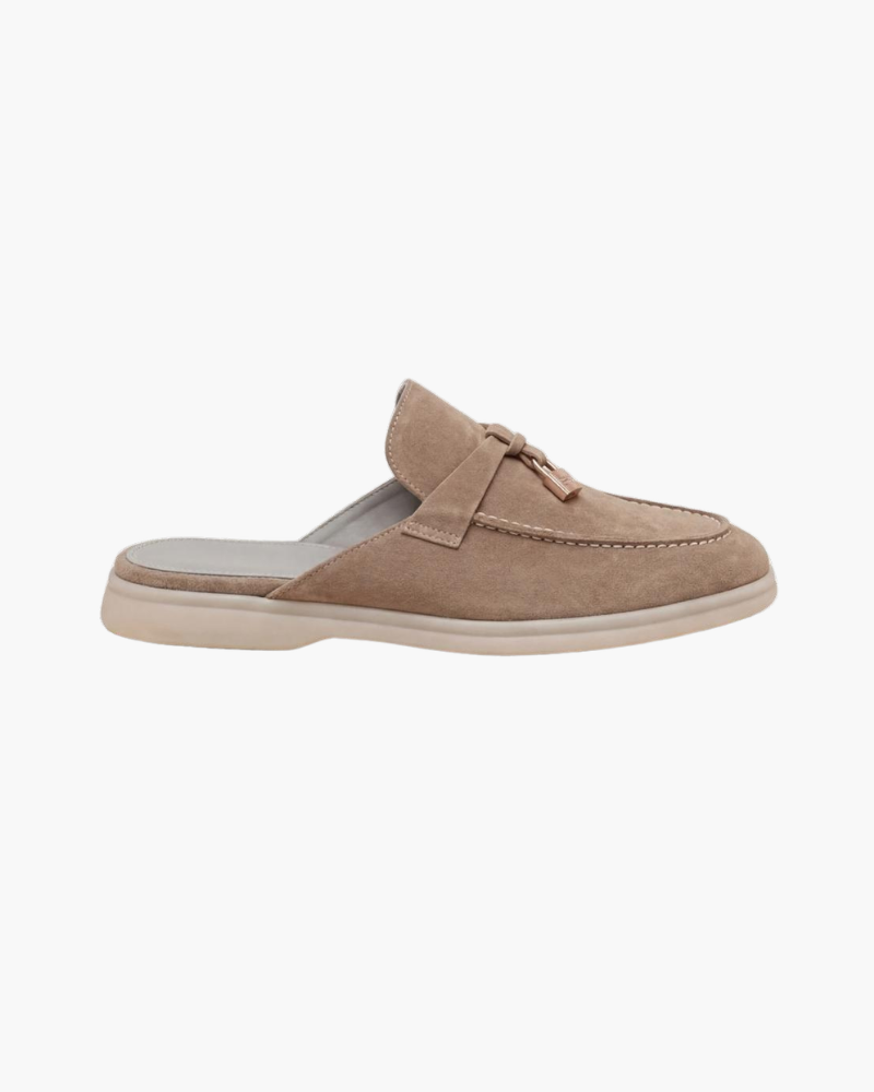 Mule Mediterraneo i Suède Beige