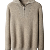 Portofino Cashmere Sweater with Half-Zip