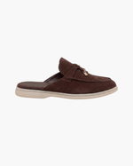 Mediterraneo Men's Suede Mules, Brown