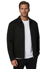 Black Suede Jacket for Men – Modern Casual Outerwear